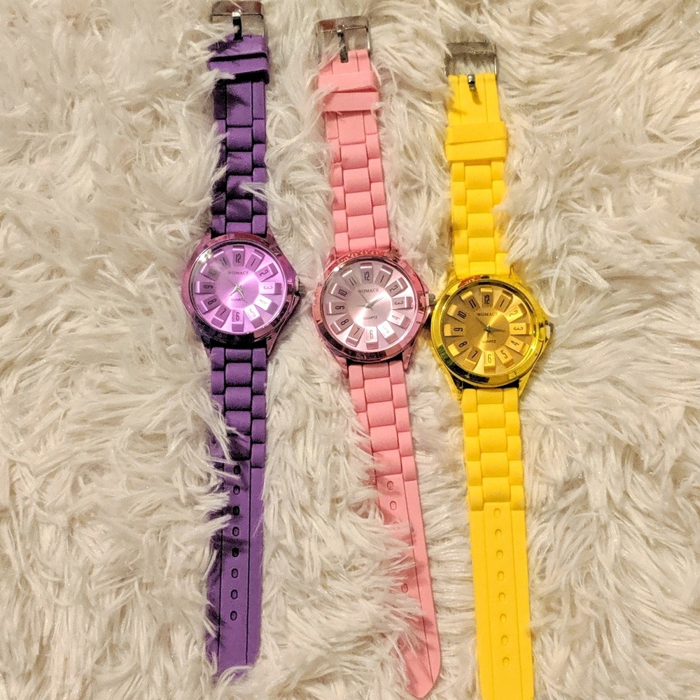 Colorful Women's Sport Jelly Wrist Watch Silicone